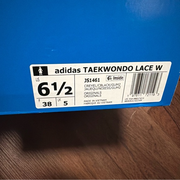 Adidas originals Women's Taekwondo Lace W Crew Yellow / Core Gum JS1461 Sz 6.5 - Picture 6 of 6